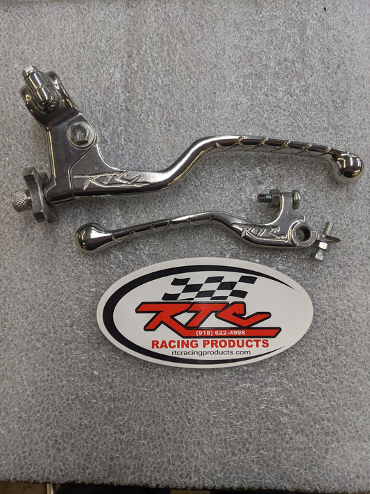 Polished Pro Pull Clutch Lever Assembly and Front Brake Lever Set